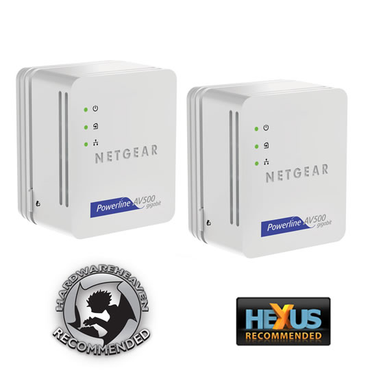 Nano / Micro / Mini 500 Mbps Powerline Adaptors with Gigabit Lan Netgear XAVB5101-100UKS : image 1