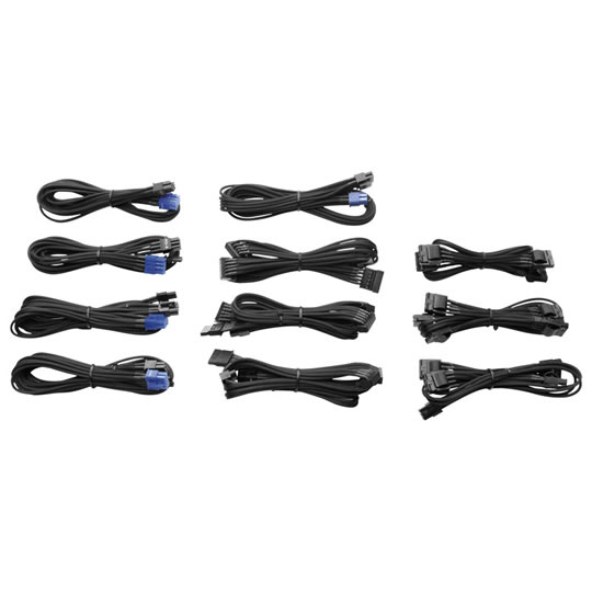 Corsair Professional Series HX Enthusiast TXM Series Individually Sleeved Cables Black : image 1