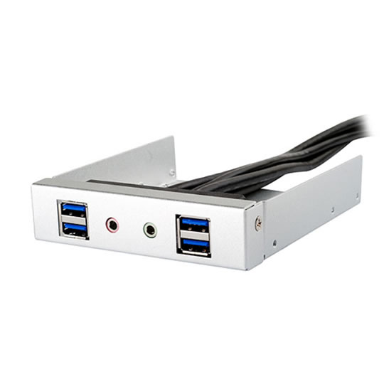 Silverstone FP32S-E 3.5" Silver Front IO Module with USB 3.0 : image 1