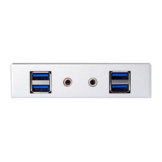 Silverstone FP32S-E 3.5" Silver Front IO Module with USB 3.0 : image 2