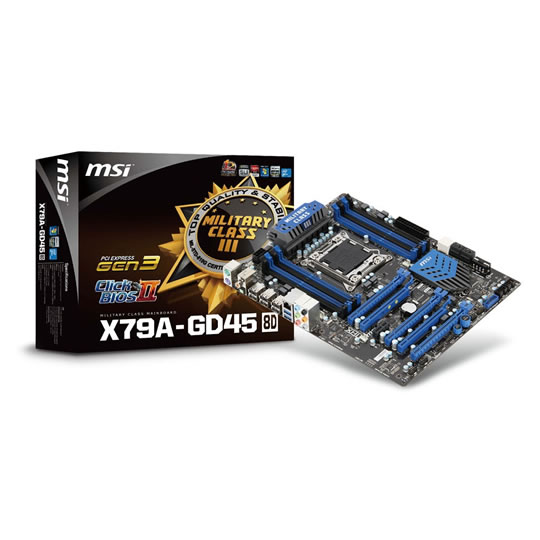MSI X79A GD45 8D Intel X79Socket 2011 Motherboard LN45278 SCAN UK