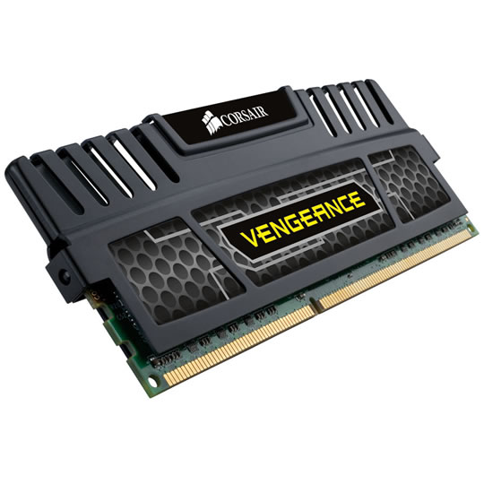 Corsair Memory Vengeance Jet Black 8GB DDR3 PC3-12800 (1600) CAS9-9-9-24 XMP Dual Channel Desktop : image 1
