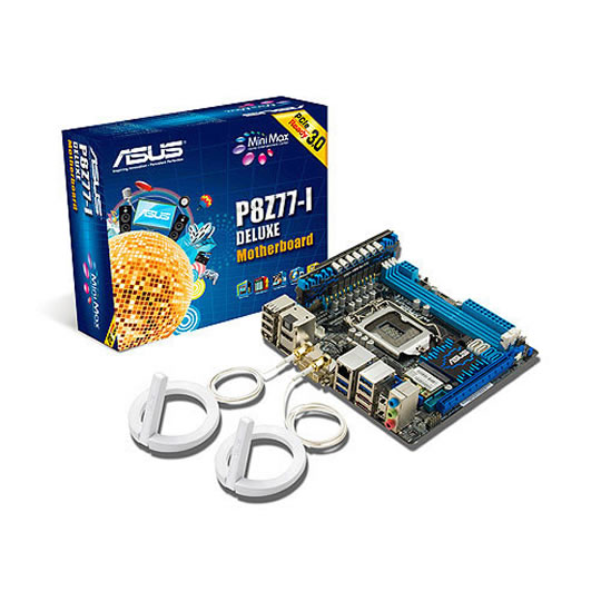 ASUS P8Z77-I Deluxe Intel Z77 Socket 1155 Mini ITX Motherboard : image 1