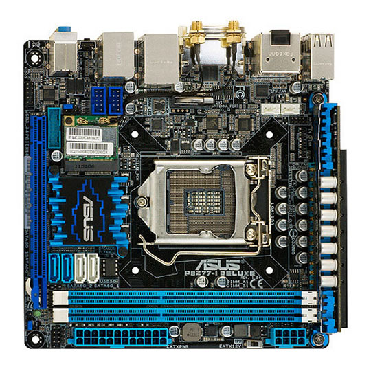 ASUS P8Z77-I Deluxe Intel Z77 Socket 1155 Mini ITX Motherboard : image 2