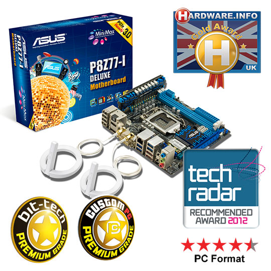 ASUS P8Z77-I DELUXE Intel Z77 Socket 1155 Mini ITX Motherboard : image 1