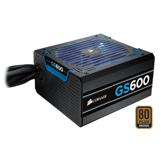 Corsair CP-9020012-UK Gaming Series GS600 600W Power Supply (PSU) : image 1