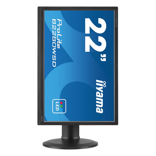 iiyama ProLite B2280WSD 22" LED Monitor with TN Panel : image 2