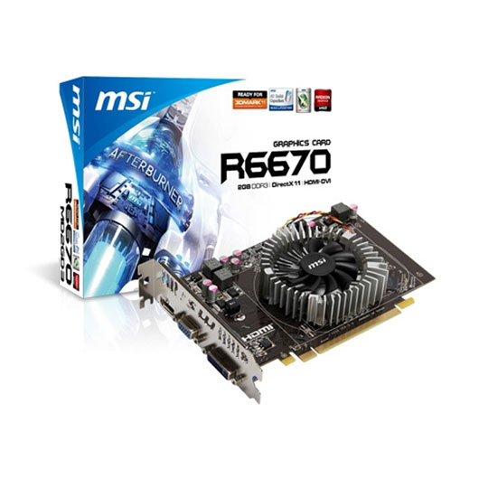 Msi Amd Radeon 6670 2gb MSI Radeon HD 6670 Graphics Card R6670-MD1GD5