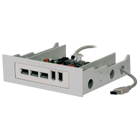 Scan Combo 4xUSB2 & x3 Firewire 1394a Internal HUB 3.5" and 5.25" Slot : image 1