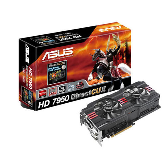 ASUS DirectCU II TOP Radeon HD 7950 AMD Graphics Card - 3GB : image 1