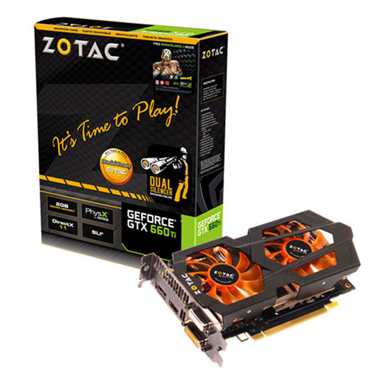 ZOTAC NVIDIA GTX660 Ti Graphics Card - 2GB : image 1