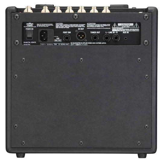 AGA70 70-watt acoustic guitar combo, 2 channel by Vox : image 2