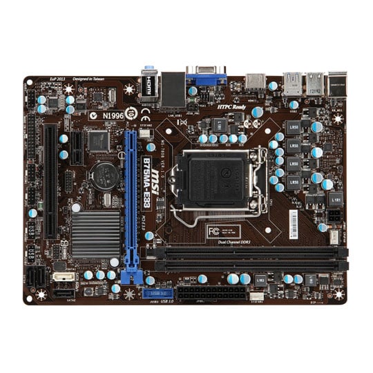 MSI B75MA E33 Intel B75 Motherboard LN46718 SCAN UK