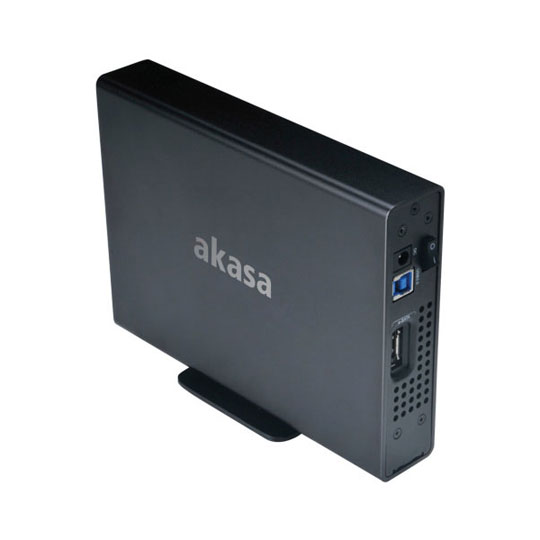 USB3.0 eSATA 3.5" Enclosure for SATA HDD Tool Free Enclosure from AKASA AK-TL3SEB-BKCM : image 1