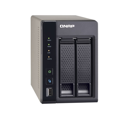Qnap 2 Bay SATA III NAS/NVR 2x Gibit Lan HDD or SSD HotSwap Trays : image 3