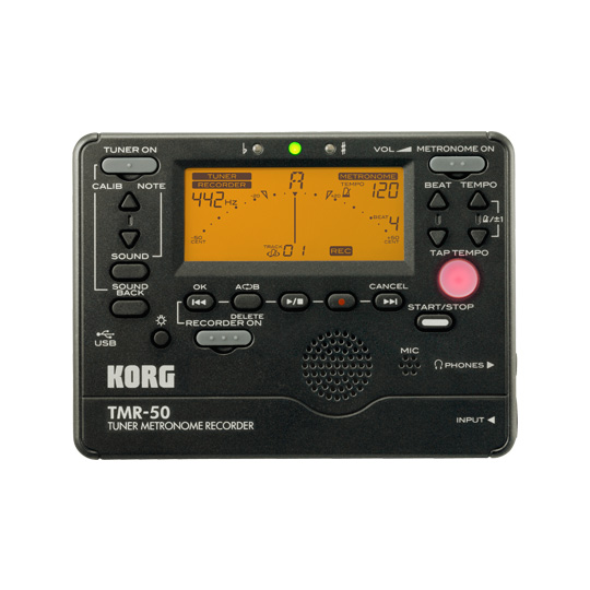 Korg TMR-50BK Guitar Tuner- Black : image 1