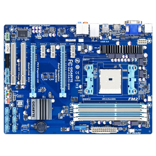 Gigabyte GA-F2A75-D3H sFM2 Motherboard : image 2