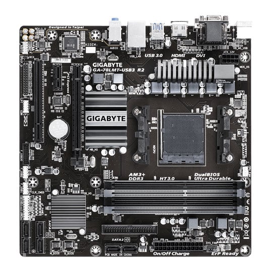Gigabyte GA-78LMT-USB3 R2 Micro-ATX AMD AM3+ Motherboard : image 2