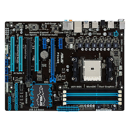 ASUS F2A55 AMD A55 (Socket FM2) DDR3 ATX Motherboard : image 2