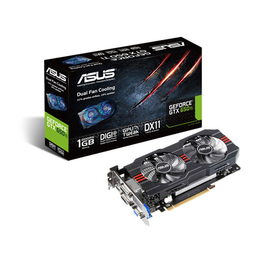 ASUS GeForce GTX 650 Ti NVIDIA Graphics Card - 1GB : image 1