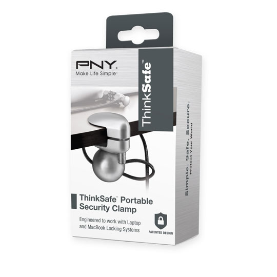 Portable Laptop Security Clamp  P-TSUC1-RB provides a secure anchor point for locking cables : image 1
