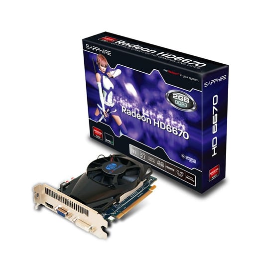 Sapphire HD6670 AMD/ATI Graphics Card - 2GB : image 1