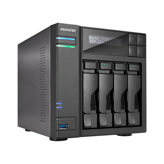 Asustor AS-604T 4 Bay SATA NAS with HDMI and full BOXEE Support PC/MAC : image 1