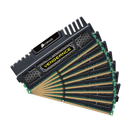 Corsair Memory Vengeance Jet Black 64GB 8 x8 GB DDR3 1866 MHz CAS 9-10-9-27 XMP Quad Channel Desktop : image 1