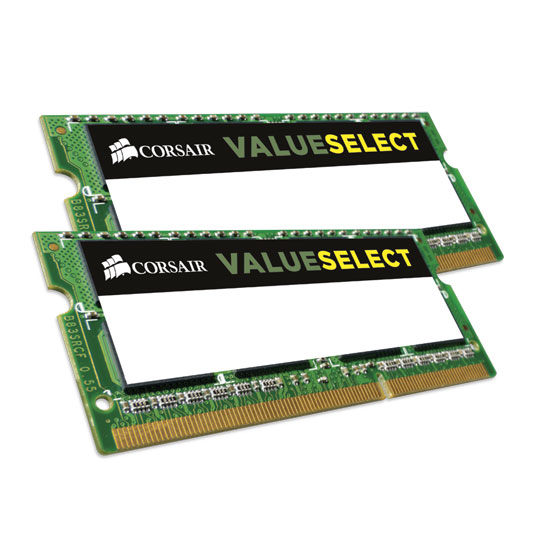 Corsair Value Select 16GB (2x8GB) DDR3 SO-DIMM CMSO16GX3M2A1600C11 : image 1