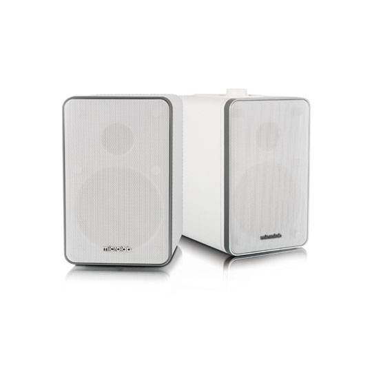 Microlab H21 Wireless Bluetooth White Leather Look Stereo Bookshelf Speakers 36W RMS : image 1