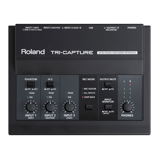 ROLAND TRI CAPTURE AUDIO INTERFACE : image 2