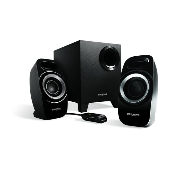 Creative Inspire T3300 Speakers 2.1 with Sub Woofer & DSE & IFP 27W RMS : image 1