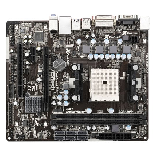 ASRock FM2A75M-DGS AMD A75 FCH Socket FM2 Motherboard : image 2