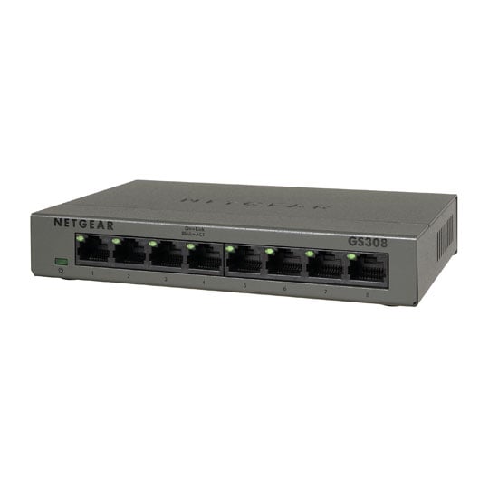 Netgear 8 port Gigabit Desktop/Wallmount Switch 300 series Metal Casing : image 1