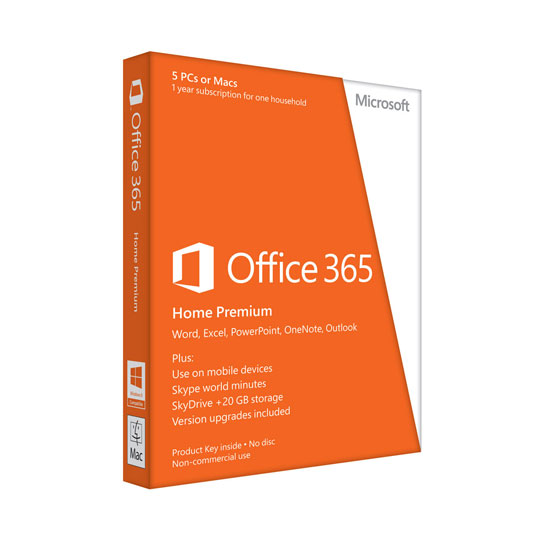 Microsoft Office 365 Home Premium 6GQ-00020 1 Year Medialess : image 1