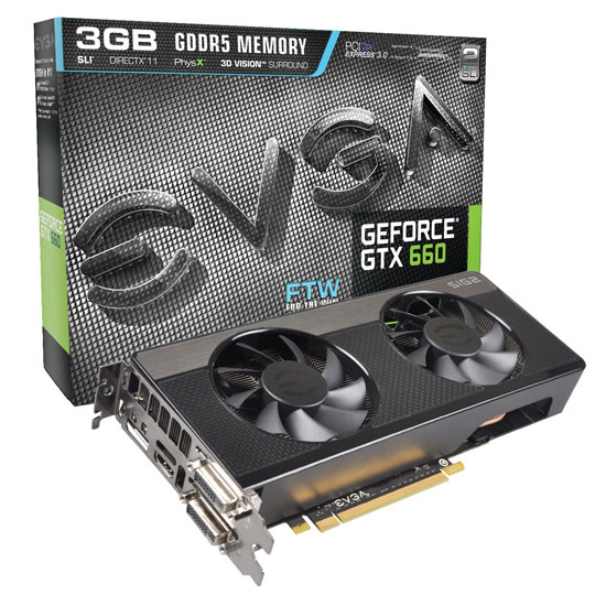EVGA GeForce GTX 660 FTW Signature 2 NVIDIA Graphics Card - 3GB : image 1