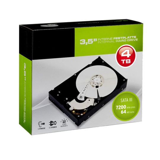 Hitachi DeskStar 7K4000 HDS724040ALE640 (0F14681) 4TB SATA 3  6Gb/s Retail Hard Drive 24x7 & NAS : image 1
