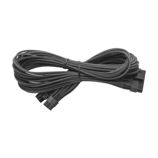 Individually Sleeved RM/ AX(i)1200i/860i/760i ATX 24pin Cable (Gen 2), METALLIC GRAPHITE : image 1