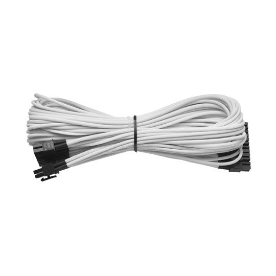 Individually Sleeved AX860/760 ATX 24pin Cable (Gen 2), WHITE : image 1
