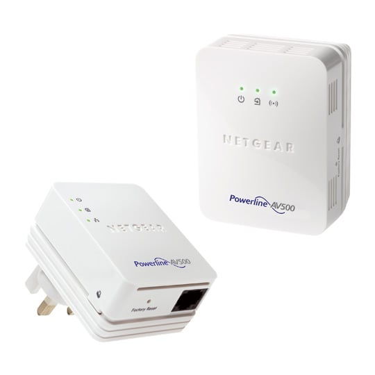 500Mbps Homeplug WiFi Access Point Extender kit (x2) from netgear XWNB5201-100UKS : image 1