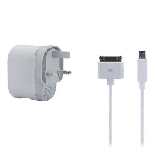 Belkin F8Z597UK03 Dual USB Fast Wall Charger for Phones Tablets with 30pin Apple & Mini USB Cables : image 2