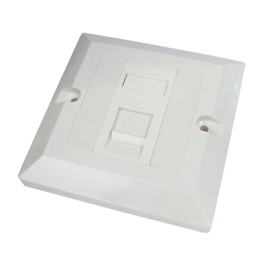 Scan Single Gang Single Port Cat 6 Faceplate