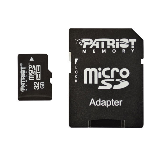 Patriot 32GB Micro-SDHC Memory Card - PSF32GMCSDHC10 : image 1