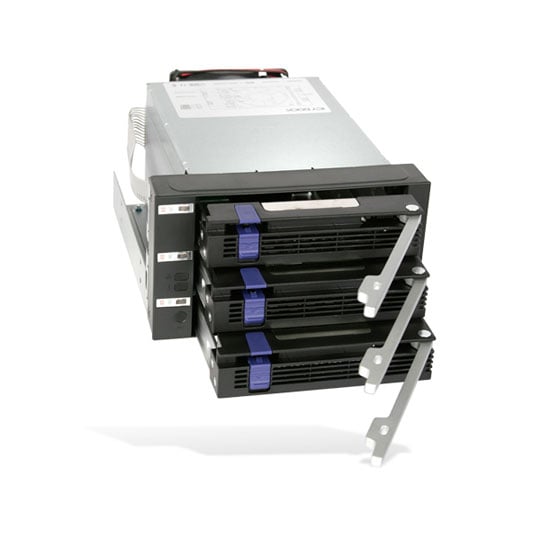 ICY DOCK FatCage 3 Bay 3.5" to 2x 5.25" Backplane Cage Hotswap Bay