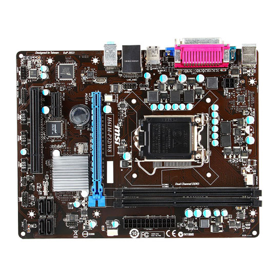 MSI H61M-P32/W8 Socket 1155 Intel H61 Micro ATX Motherboard : image 2