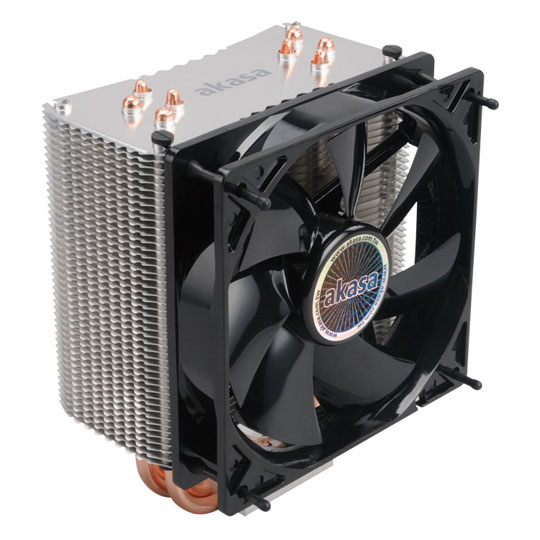 Akasa Nero 3 Premier CPU Cooler with 120mm Quiet Fan 4 Heat Pipes for ...