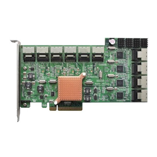 Highpoint Rocket 750 One HBA upto 40 SATA Drives upto 160TB of Direct-Attached Storage : image 1