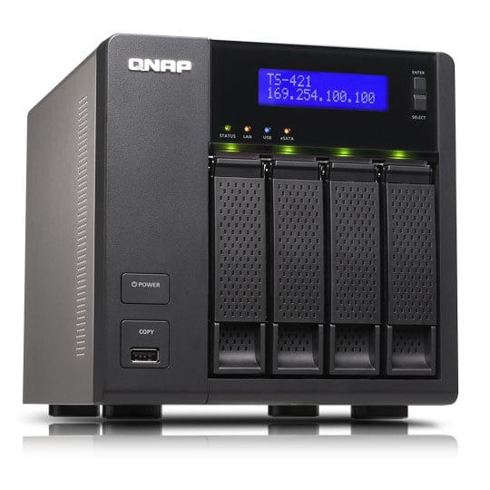 Qnap TS-421 4 Bay NAS Box SATA HDD PC/MAC : image 1