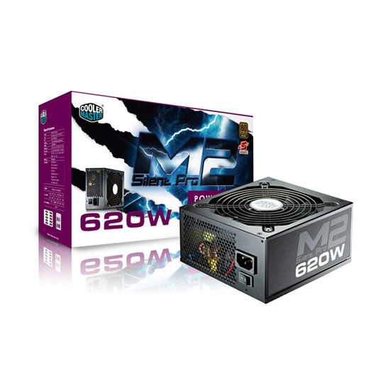 Coolermaster RS620-SPM2E3-UK Silent Pro M2 620W Modular 80+ Bronze Power Supply (PSU) : image 1