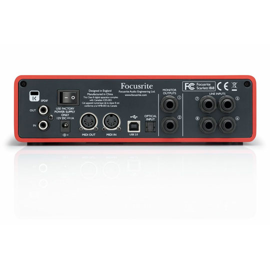 Focusrite Scarlett 18i8 Audio Interface : image 3